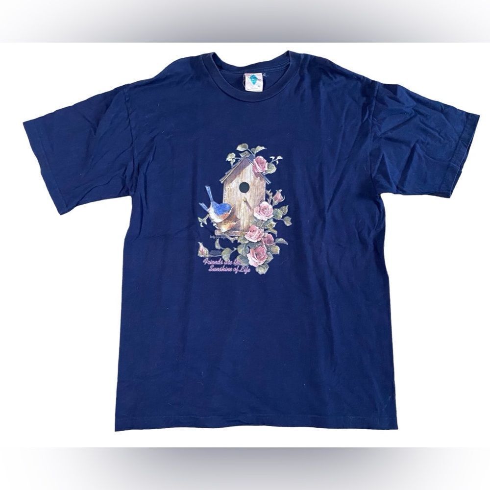 Vintage Birds Friends Tshirt